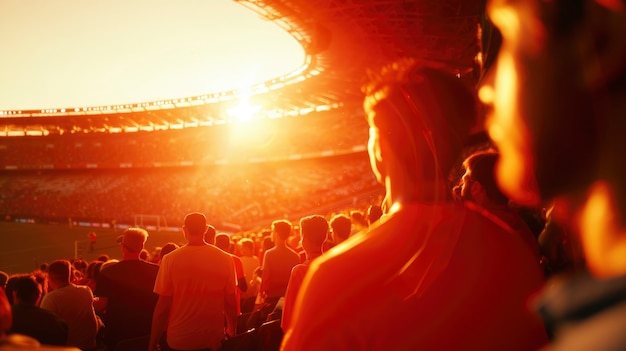 Free photo soccer stadium full of people