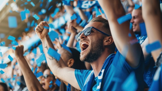 Free photo soccer stadium full of people