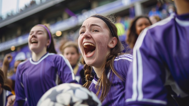 Free photo soccer stadium full of people