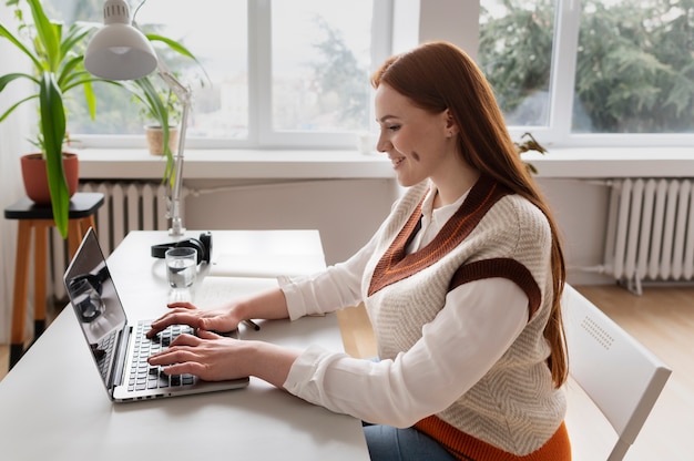 Social integrated person in workspace