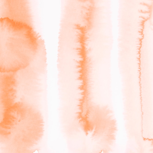 Free photo soft orange watercolor paint on white background