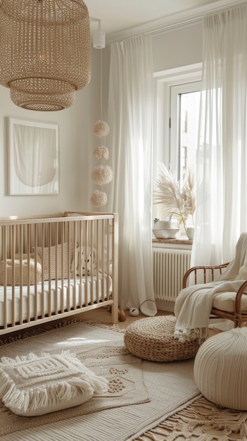 Soft pastel hues room for kids