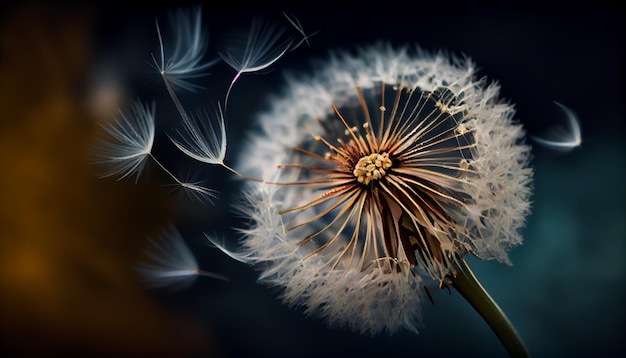 Softness and Fragility of a Dandelion Beauty generative AI