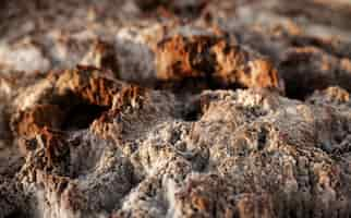 Free photo soil details of an undiscovered planet in the universe