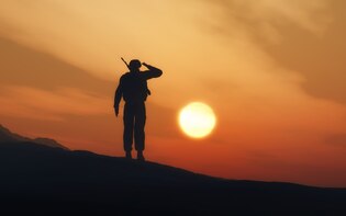 Soldier silhouettes