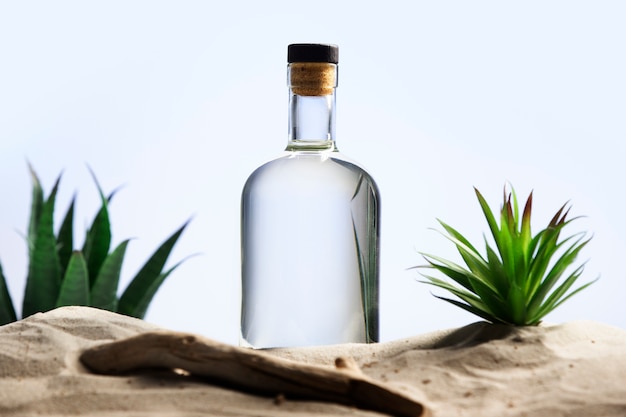 Free photo sotol drink still life