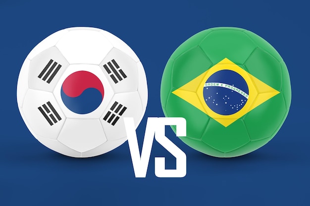 South Korea VS Brazil Football