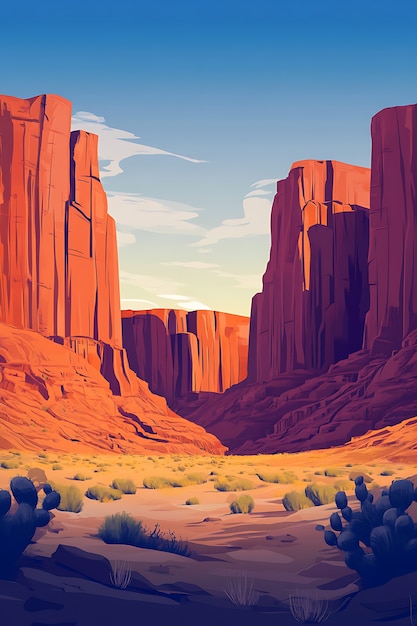 Southwest landscape digital art