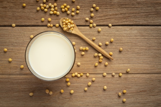 Free photo soy milk, soy food and beverage products food nutrition concept.