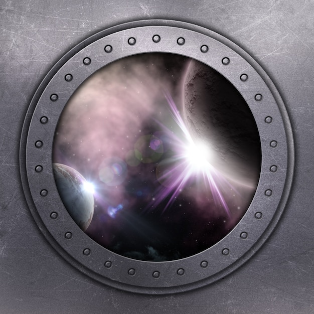 Free photo spacecraft window