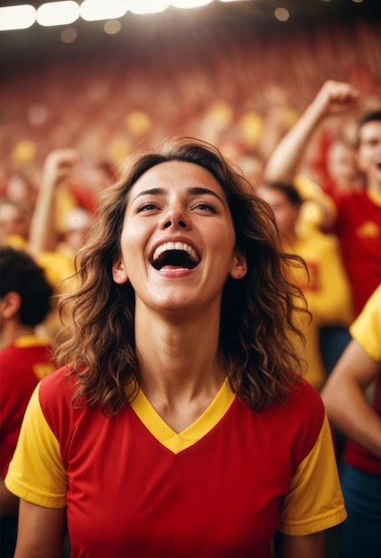 Spain fan watching the euro cup finale