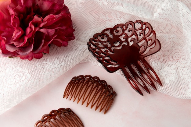 Spanish traditional comb still life