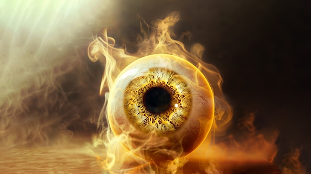 Sphere representing the iris of the eye