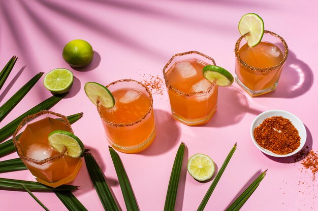 Spicy michelada beverage composition