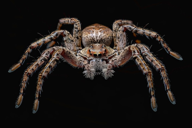 Free photo spider in studio environment