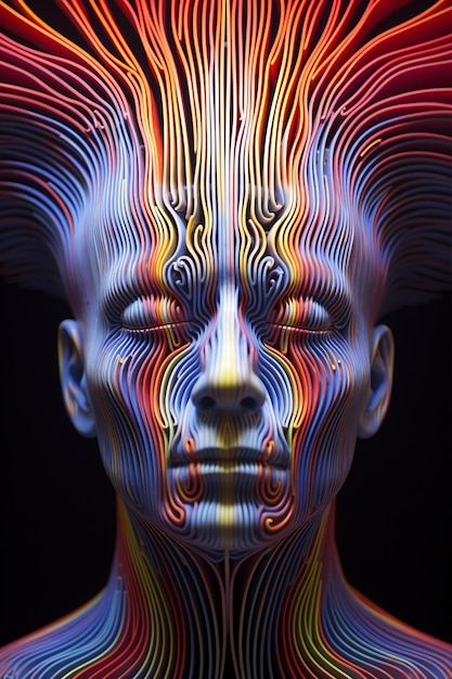 Spiritual awakening portrait