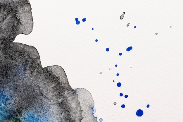 Free photo splashes of blue ink watercolor