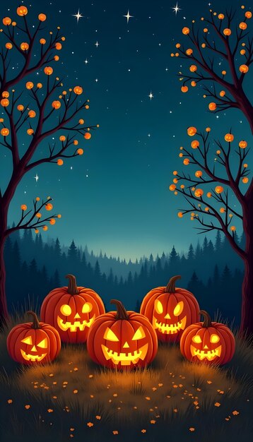 Spooky halloween background