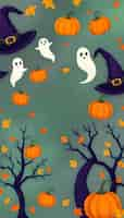 Free photo spooky halloween background