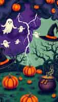 Free photo spooky halloween background