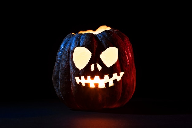 Spooky halloween pumpkin carving