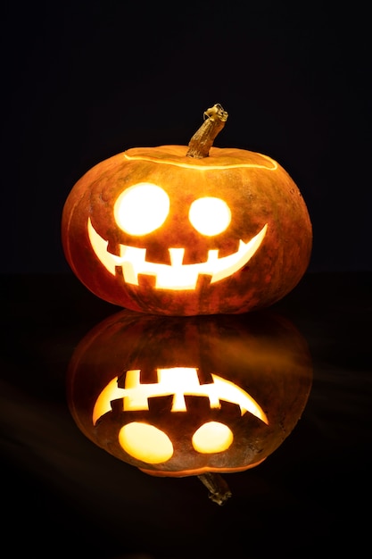 Spooky halloween pumpkin carving