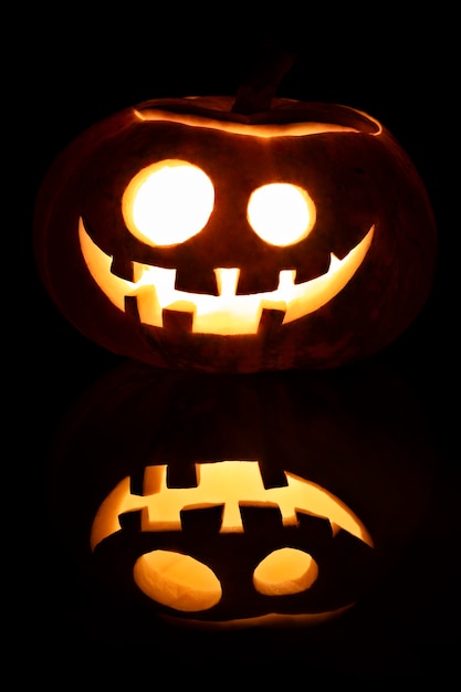 Spooky halloween pumpkin carving