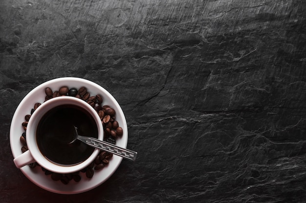 Free Photo spoon in cup of coffee