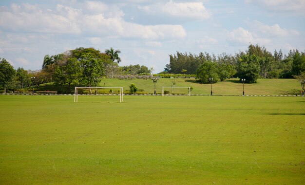 Sports field empty