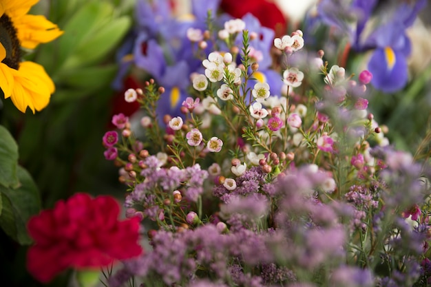 Spring tiny beautiful flower bouquet