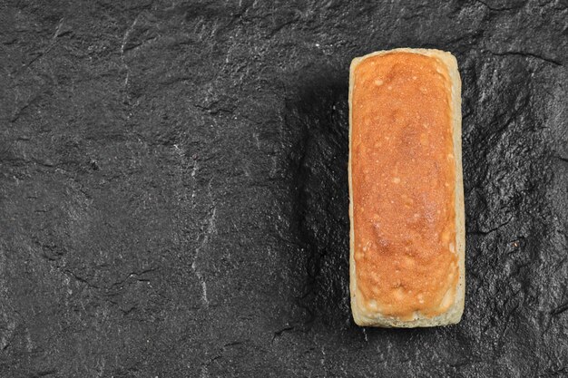 Square loaf of bread isolated.