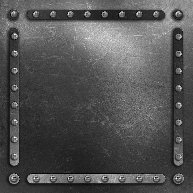 Free photo square metal texture