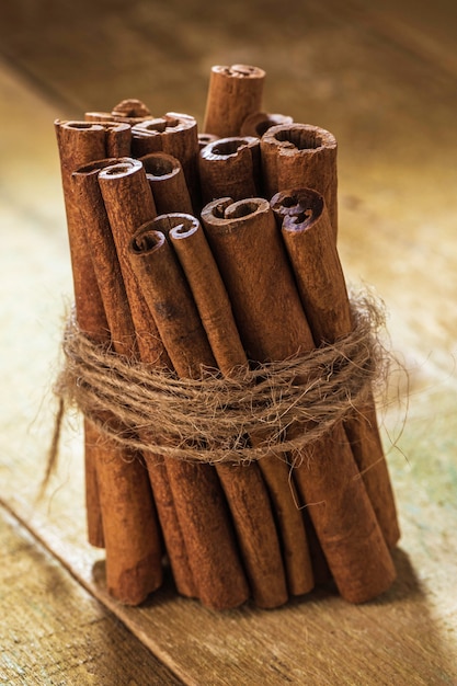 Free Photo stack of cinnamon 