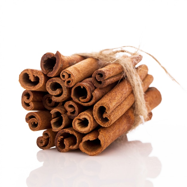 Free Photo stack of cinnamon