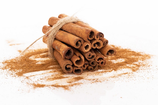 Free Photo stack of cinnamon