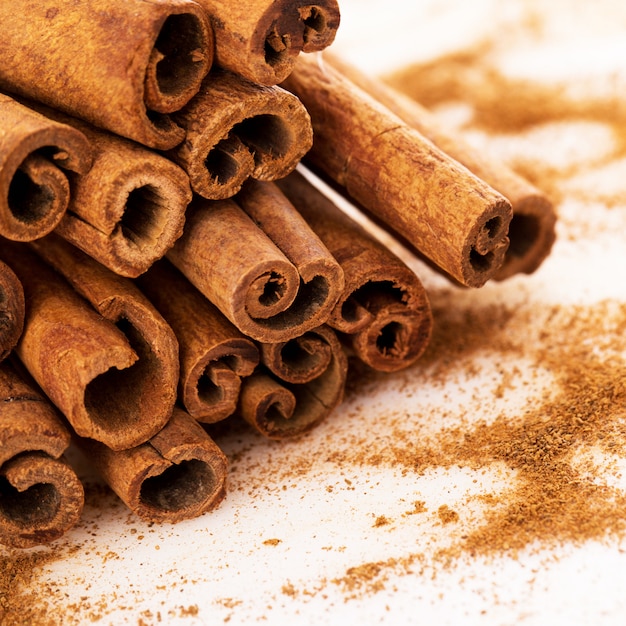 Free photo stack of cinnamon