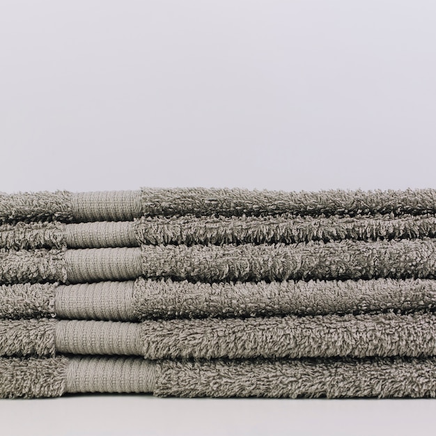 Free photo stack of towels