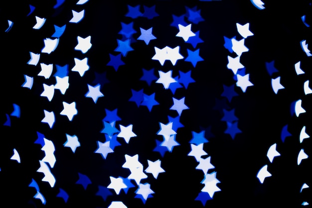 Free photo star shaped neon lights background