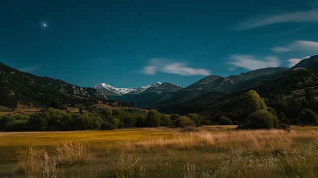 Free Photo starry sky over the town