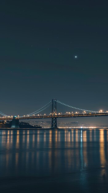 Starry sky over the town