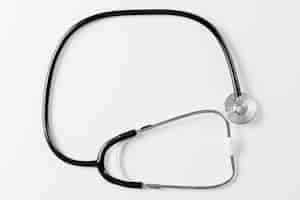 Free photo stethoscope on white table