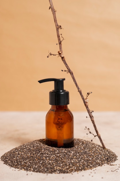 Free photo still life of beauty products based on regenerative agriculture