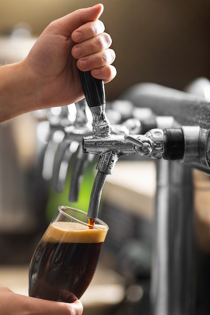 Free photo still life of beer brewing elements