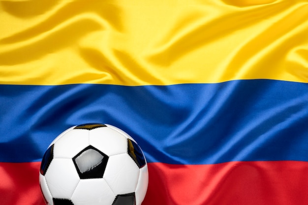 Free photo still life of colombia national soccer team