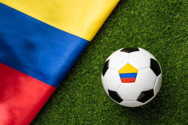 Still life of colombia national soccer team