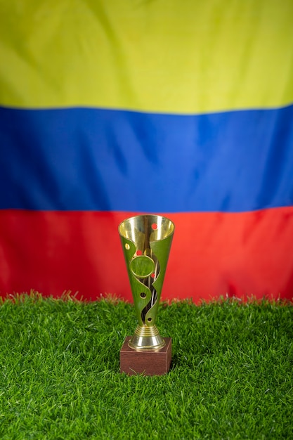 Free photo still life of colombian national soccer team