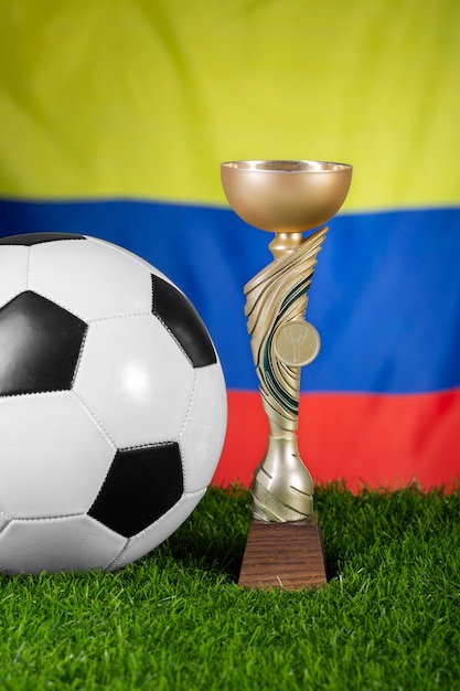 Still life of colombian national soccer team