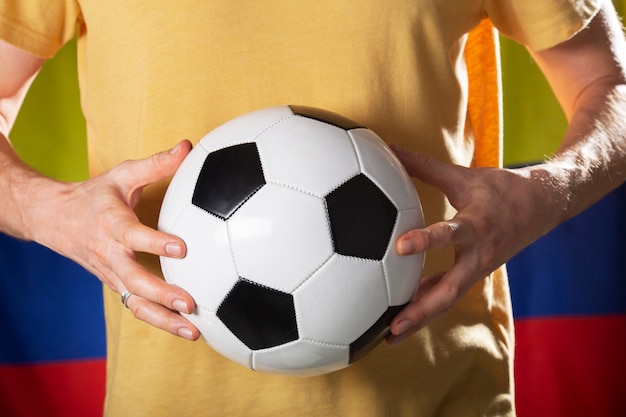 Free photo still life of colombian national soccer team