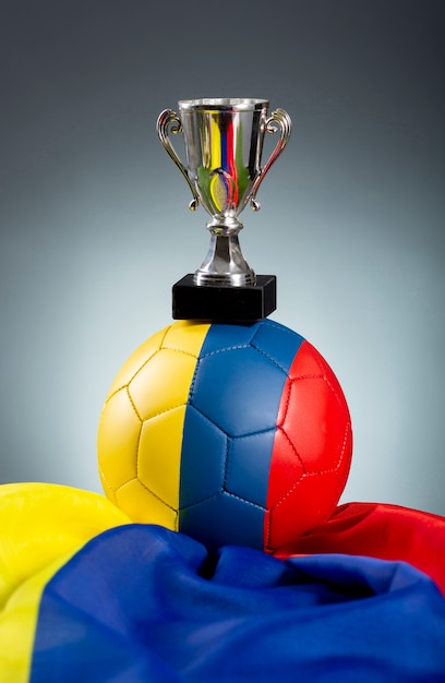 Free photo still life of colombian national soccer team