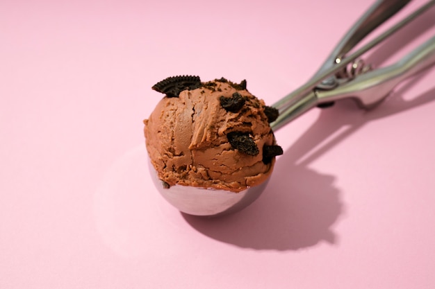 Free photo still life of cookies and ice cream